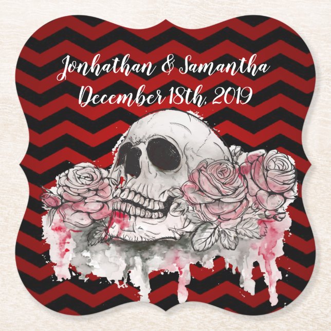 Personalised Pillow Paper Coaster (Front)