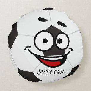 Personalised Pillow Soccer Ball funny face