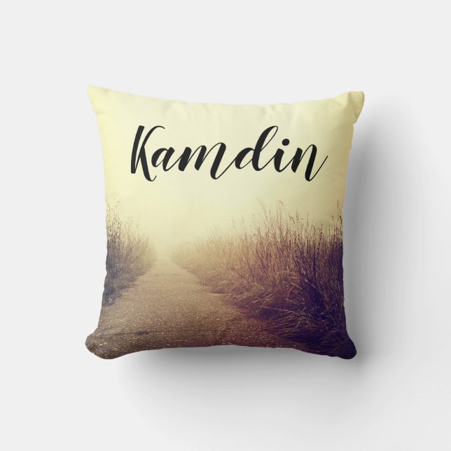 Personalised Pillow Sunrise Pathway Walkway Path S (Front)