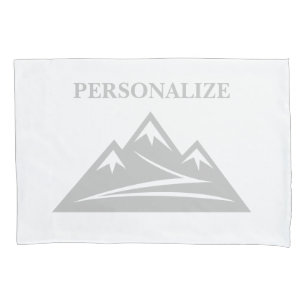Personalised pillowcase cover sleeve with mountain