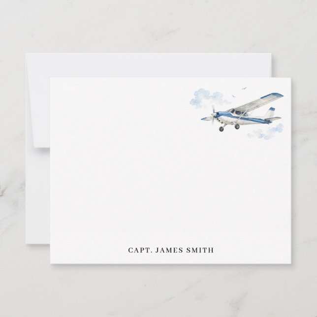 Personalised Pilot Aviation Card (Front)