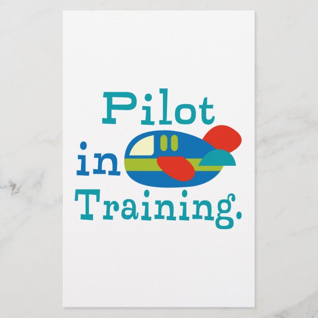 Personalised Pilot in Training Stationery (Front)