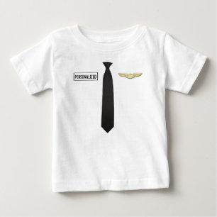 Personalised Pilot Shirt, Aviation Kids Clothing Baby T-Shirt