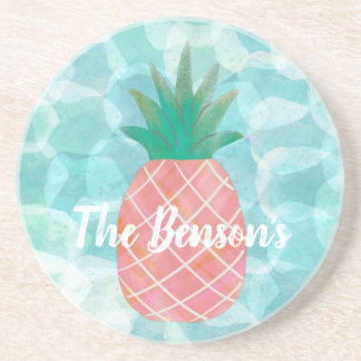 Personalised Pineapple Bar Drink Coasters