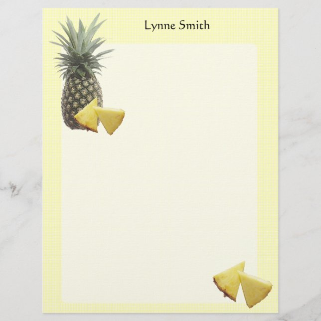 Personalised Pineapple Letterhead (Front)