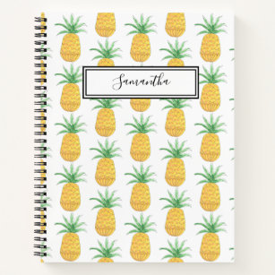 Personalised Pineapple Notebook Spiral Notebook