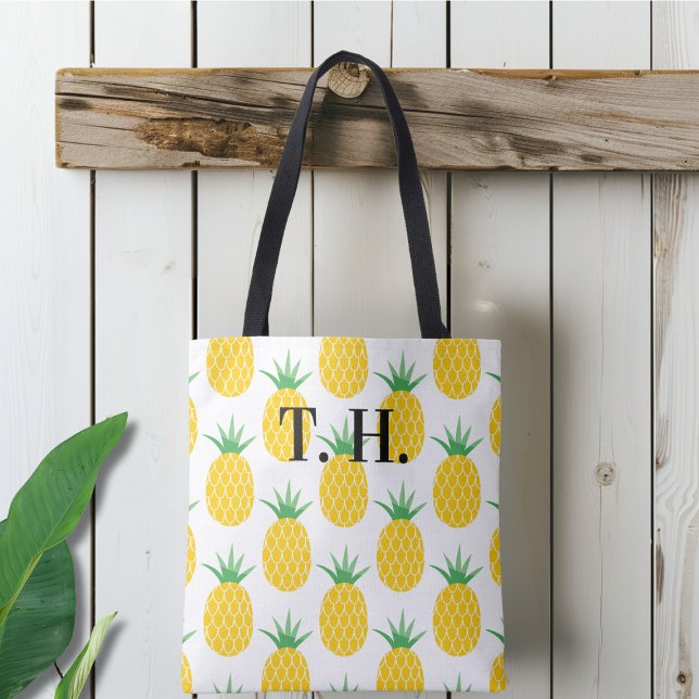 Personalised Pineapple Pattern Tote Bag (Creator Uploaded)