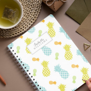 Personalised Pineapples Pattern Notebook