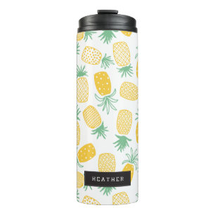 Personalised   Pineapples Thermal Tumbler