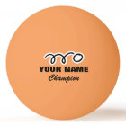 Personalised ping pong balls for table tennis game