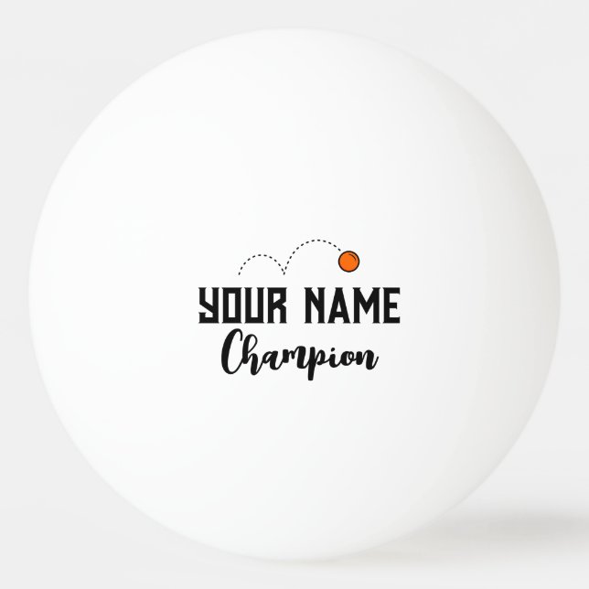 Personalised ping pong balls for table tennis game (Front)