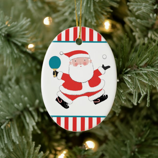 Personalised Ping Pong Ceramic Tree Decoration (Tree)
