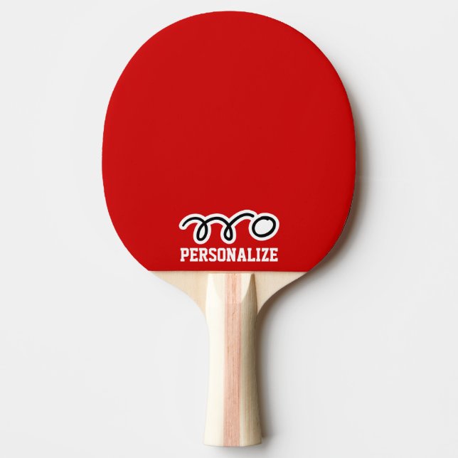 Personalised ping pong paddle for table tennis (Front)