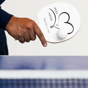 Personalised Ping Pong Paddle Wedding Custom Text 