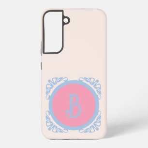Personalised pink and blue samsung galaxy case