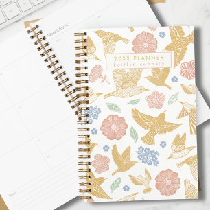 Personalised Pink and Gold Back to School Weekly Planner