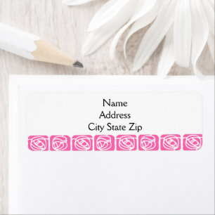 Personalised Pink Art Nouveau Rose