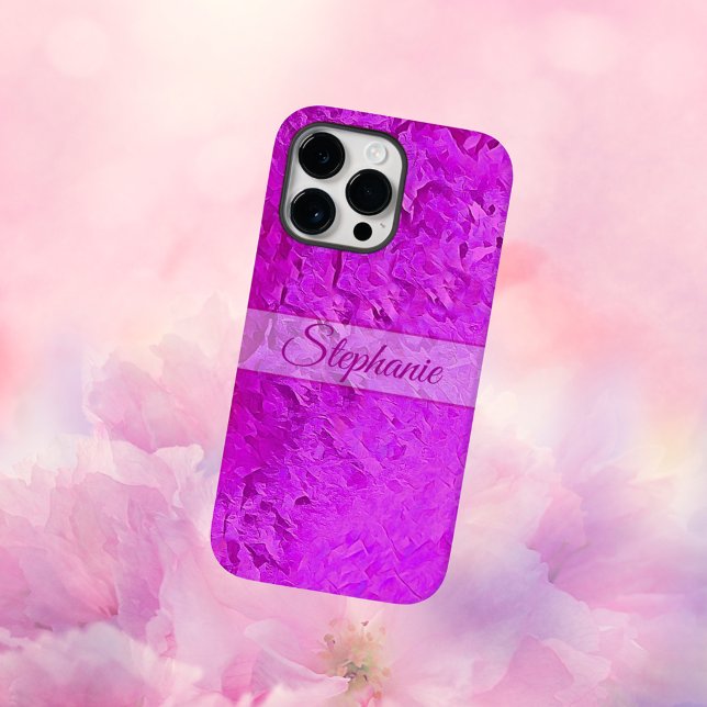 Personalised Pink Artsy Name Case-Mate iPhone Case (Creator Uploaded)