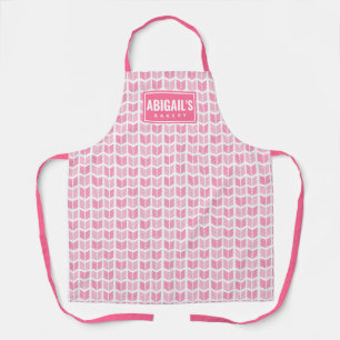 Personalised Pink Aztec Pattern Apron