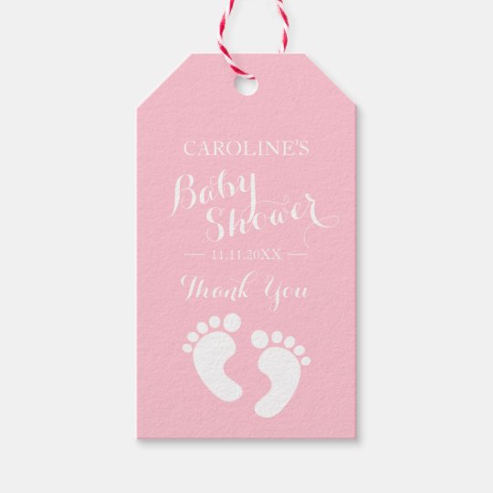 Personalised Pink Baby Feet Girl Baby Shower Gift Tags Zazzle Co Uk Personalised Pink Baby Feet Girl Baby Shower Gift Tags Zazzle Co Uk