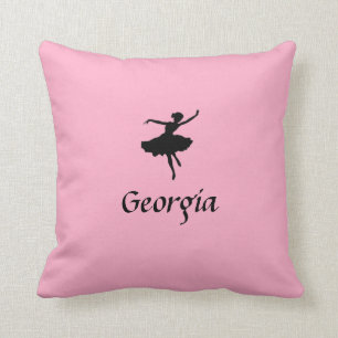 Personalised Pink Ballet Pillow