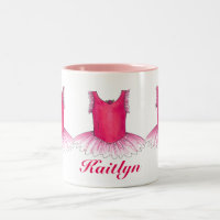 Personalised Pink Ballet Tutu Ballerina Dance Mug