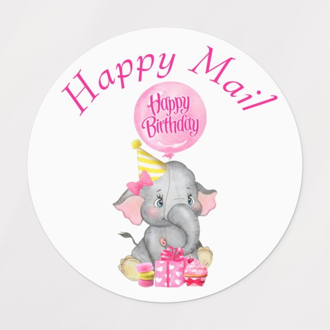  Personalised Pink Birthday (Design 1)