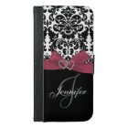 Personalised Pink, Black Ornate Damask Pattern