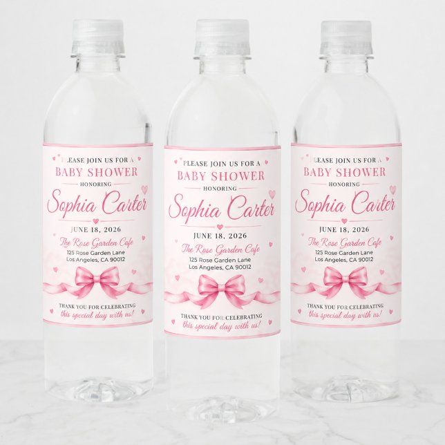 Personalised Pink Bottle Label Set (Creator Uploaded)