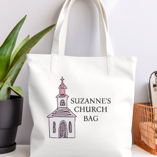 Personalised Pink Church Bag