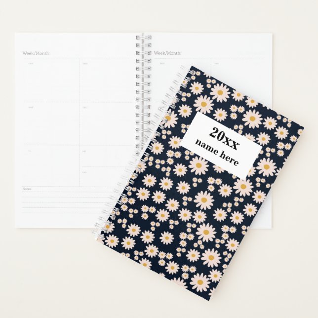 Personalised Pink Daisy Planner (Display)