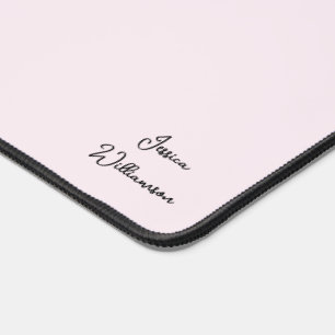 Personalised Pink Desk Mat with Custom Name