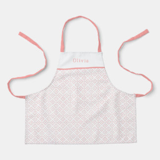 Personalised Pink Dot Shapes Apron. Apron