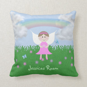 Personalised Pink Fairy Kids Pillow