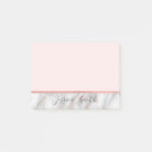 Personalised Pink Faux Gold Rose Foil Marble