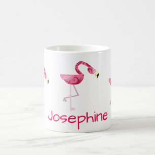 Personalised Pink Flamingo Bird Coffee Mug