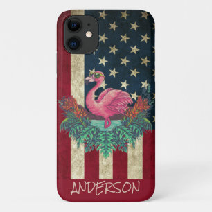 Personalised Pink Flamingo  iPhone 11 Case