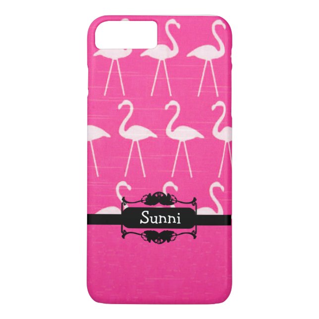 Personalised Pink Flamingo Phone Case (Back)