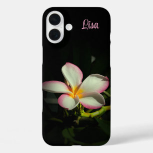 Personalised Pink Flower Apple iPhone Case