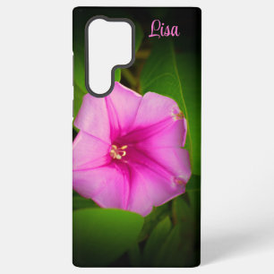 Personalised Pink Flower Samsung Case