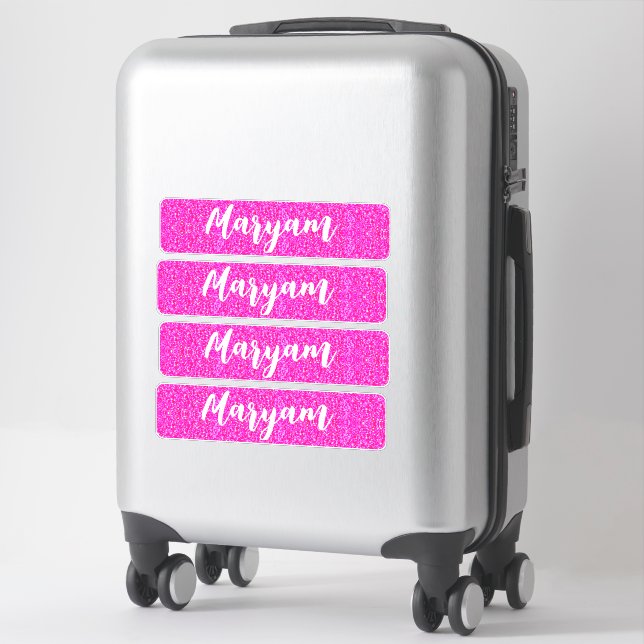 Personalised Pink Girly Name, Cool Unique Suitcase (Suitcase)