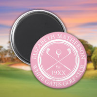 Personalised Pink Golf Club Name