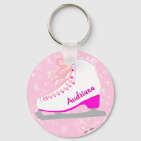 Personalised Pink Ice Skate Cute Figure Skater's
