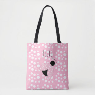 Personalised Pink Ladybug Bag
