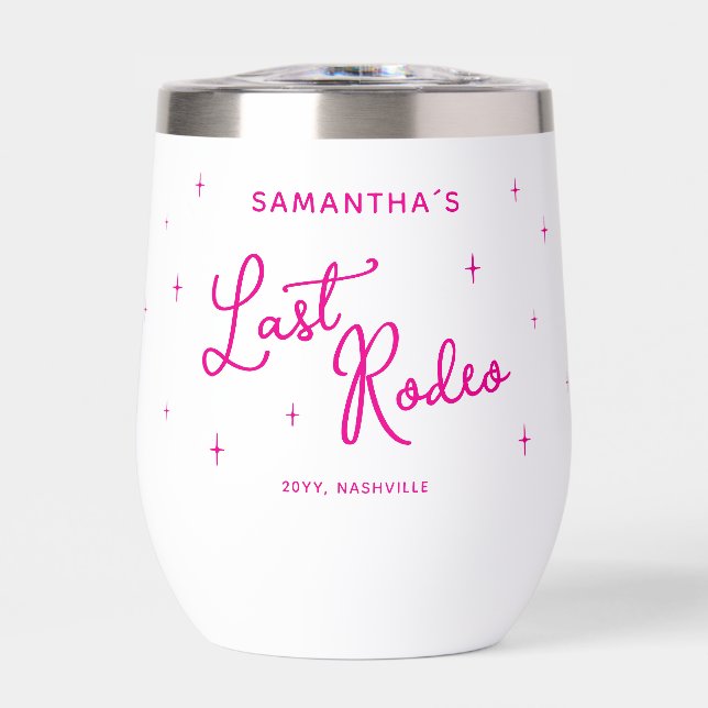 Personalised Pink Last Rodeo Bachelorette Party (Front)