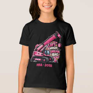 Personalised Pink Lift High Dream Big Tri-Blend Shirt