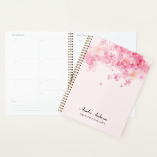 Personalised Pink Makeup Artist Appointment Book Planner