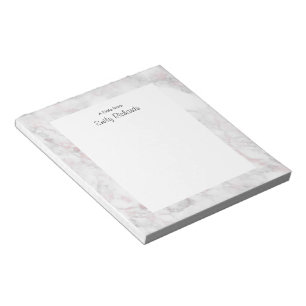 Personalised pink marble Notepad