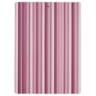 Personalised Pink Mauve Stripes Clipboard