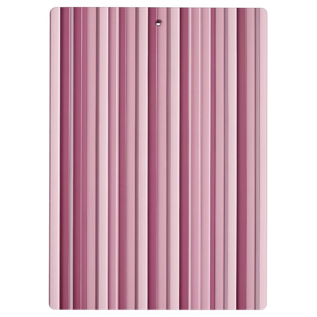 Personalised Pink Mauve Stripes Clipboard (Back)